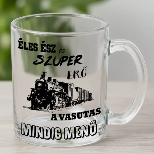 Ajándék_vasutasnak_Éles_ész_és_szuper_erő_vasutas_bögre