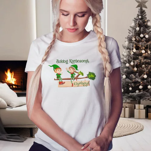 Női_póló_karácsonyra_manókkal__Webshop