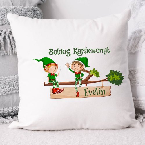 Karácsonyi_ajándék_Manós_párna_