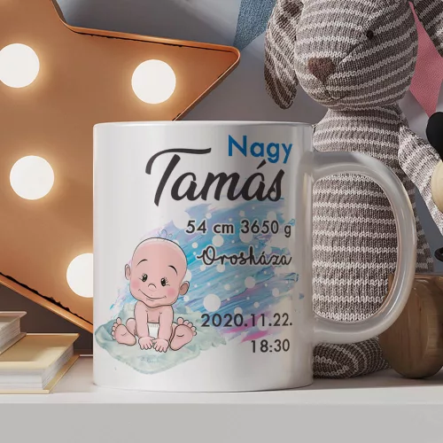 Ajándék_babaszületésre_Baba_emlékőrző_bögre_fiú
