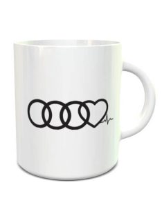 Audi ajándék_I Love Audi feliratos bögre_