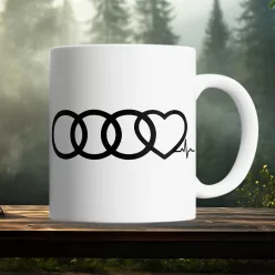Audi_ajándék_I_Love_Audi_feliratos_bögre_