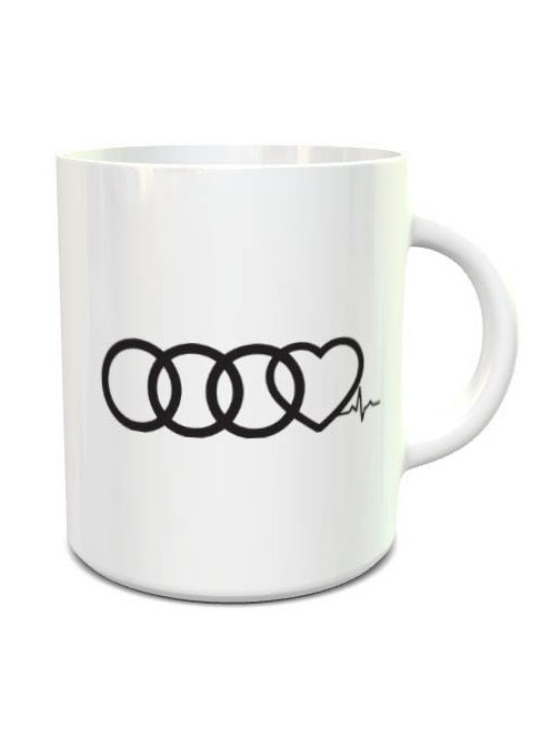  I Love Audi feliratos bögre 
