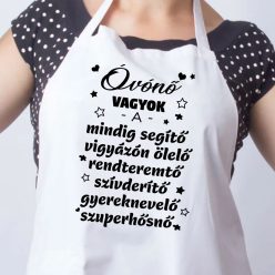 Ajándék_óvónéninek_Óvónő_vagyok_kötény_