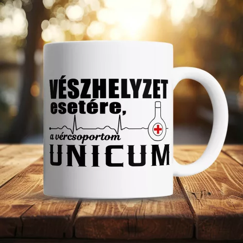Unicum_bögre_Alkoholos_vicces_ajándék_