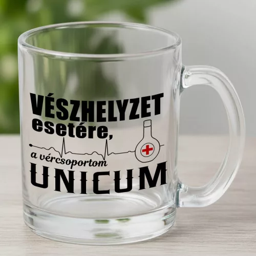 Unicum_bögre_Alkoholos_vicces_ajándék_