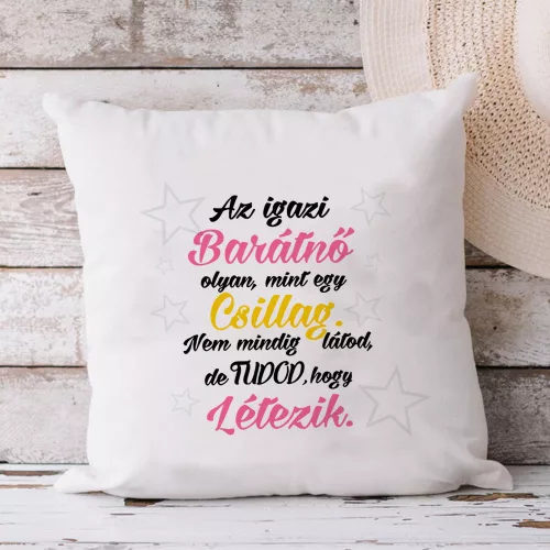Párna_igazi_barátnőnek_Ajándék_barátnőnek_