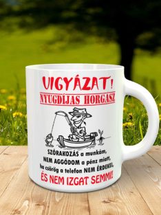 Bögre nyugdíjas horgásznak_Ajándék nyugdíjba vonulásra