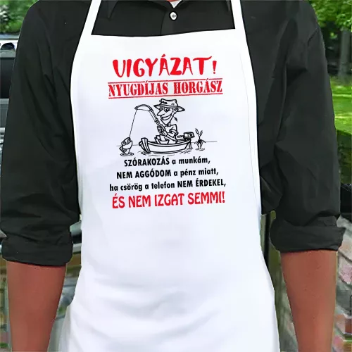 Kötény_nyugdíjas_horgásznak_Ajándék_nyugdíjba_vonulásra