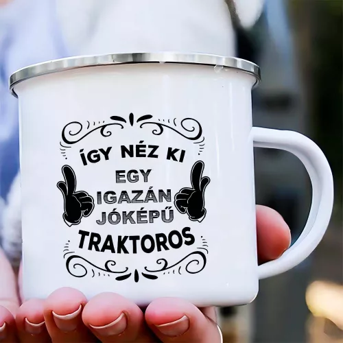 Ajándék_férfiaknak_Jóképű_traktoros_bögre_