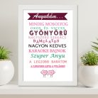 Ajándék_anyának_Legjobb_anya_falikép_