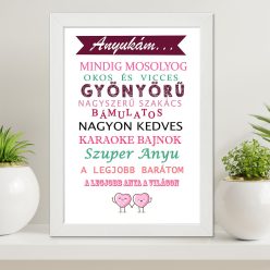 Ajándék_anyának_Legjobb_anya_falikép_