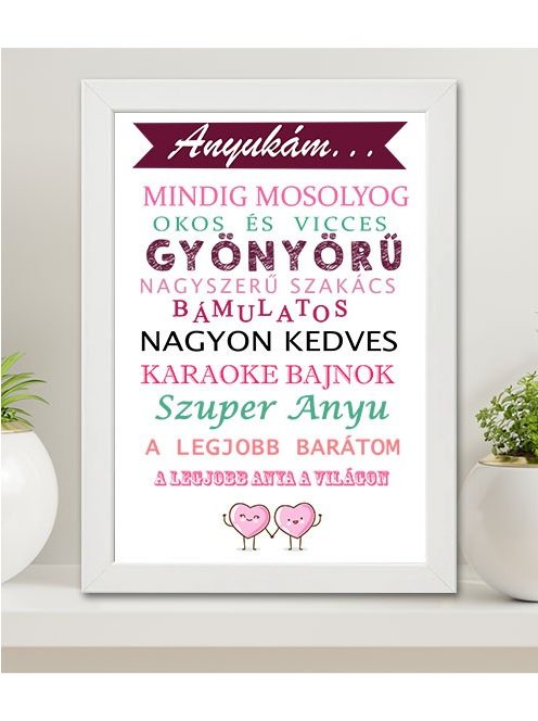 Ajándék anyának_Legjobb anya falikép