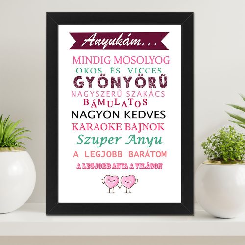 Ajándék_anyának_Legjobb_anya_falikép_
