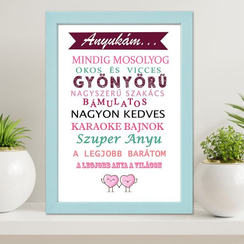 Ajándék_anyának_Legjobb_anya_falikép_