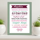 Ajándék_anyának_Legjobb_anya_falikép_
