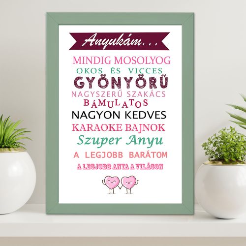 Ajándék_anyának_Legjobb_anya_falikép_