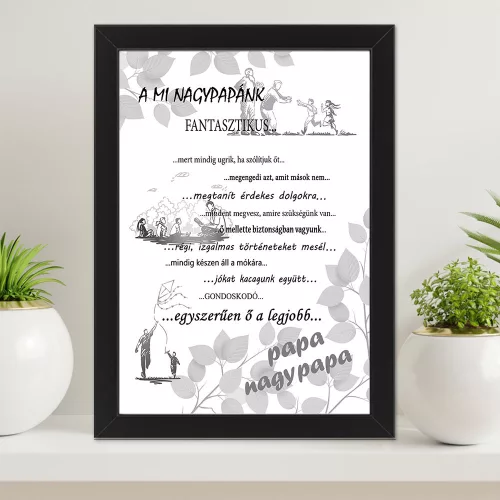 Falikép_nagypapának_Ajándék_nagyszülőnek_