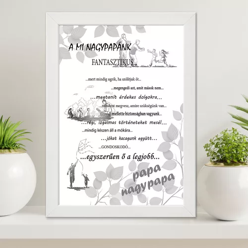 Falikép_nagypapának_Ajándék_nagyszülőnek_