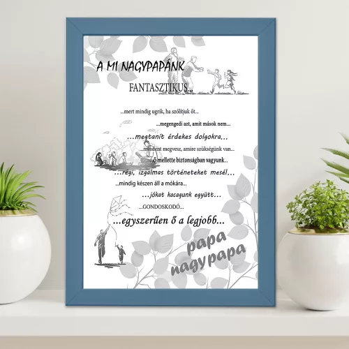 Falikép_nagypapának_Ajándék_nagyszülőnek_