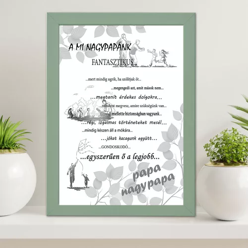 Falikép_nagypapának_Ajándék_nagyszülőnek_
