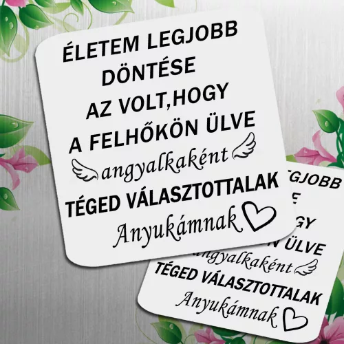 Hűtőmágnes_anyának_Idézetes_hűtőmágnes_négyzet_
