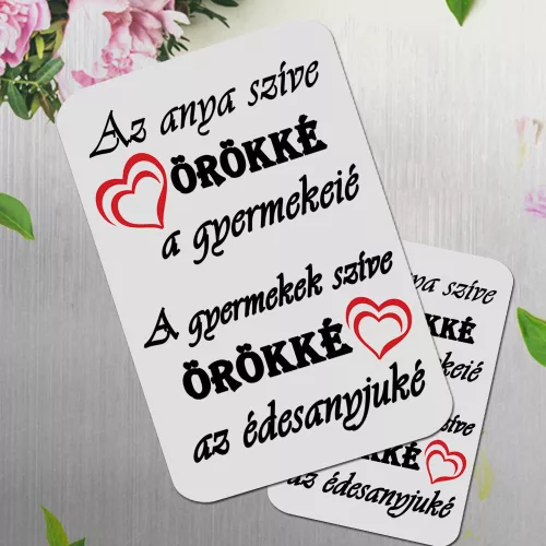 Anya_szíve_hűtőmágnes_Ajándék_anyának_