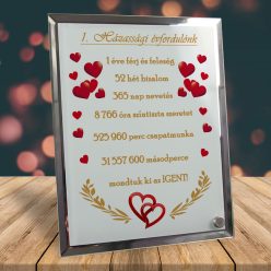 Ajándék_házassági_évfordulóra_Feliratos_fotóüveg