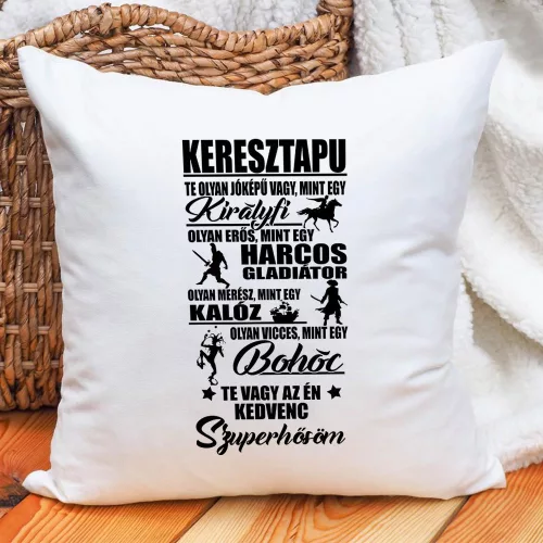 Ajándék_keresztapáknak_Párna_keresztapának_