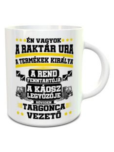 Ajándék targoncásnak_Targoncavezető bögre