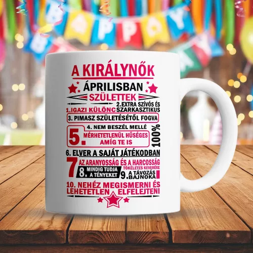 Egyedi_bögre_szülinapra_Ajándék_királynőnek_