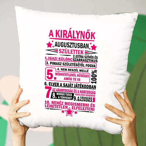 Egyedi_szülinapi_párna_Ajándék_királynőknek_