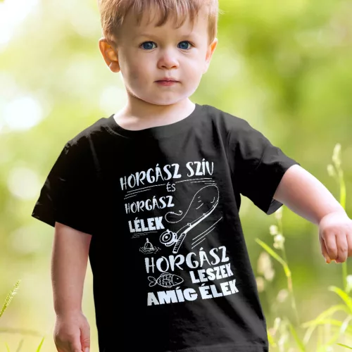 Gyerek_póló_horgásznak_Horgász_szív,_lélek_