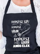 Ajándék horgásznak_Horgász szív kötény