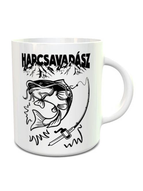 Harcsavadász bögre_Ajándék horgászoknak_