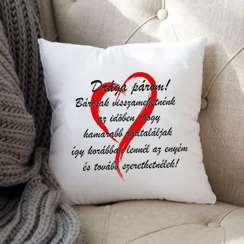 Ajándék_szerelmeseknek_Drága_párom_párna_