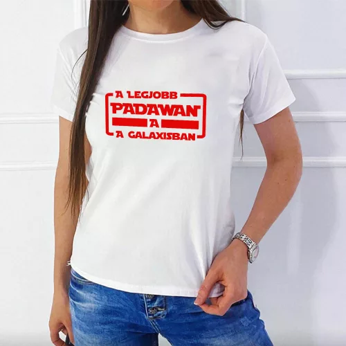 Star_Wars_női_póló_Legjobb_Padawan_póló_