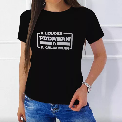 Star_Wars_női_póló_Legjobb_Padawan_póló_