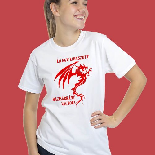 Házisárkány_póló_Vicces_ajándék_nőknek_