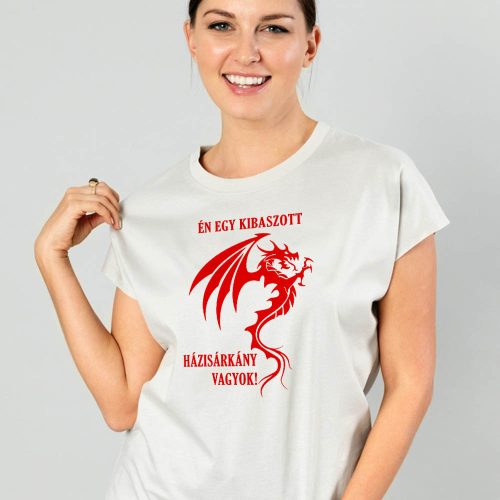Házisárkány_női_póló_Vicces_ajándék_nőknek_
