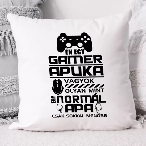 Ajándék_gamer_apukáknak_Gamer_párna_