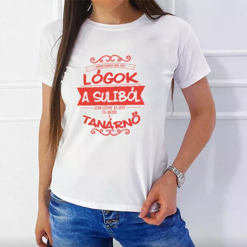 Ajándék_tanároknak_Női_póló_tanárnőnek_