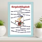 Horgászkifogások_falikép_Vicces_dekoráció_horgászoknak