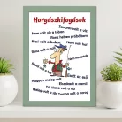 Horgászkifogások_falikép_Vicces_dekoráció_horgászoknak