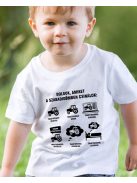 feliratos gyerek póló traktorosoknak