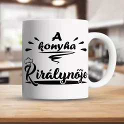 A_konyha_királynője_bögre_Ajándék_nőknek_