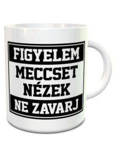 Vicces ajándékok_Meccset nézek bögre