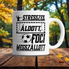 Focis_ajándék_Foci_megszállott_bögre_