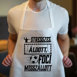 Foci_megszállott_kötény_Ajándék_focistáknak_