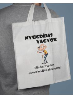 Vászontáska nyugdíjasoknak_Vicces ajándék bácsiknak